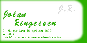 jolan ringeisen business card